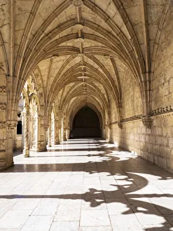 Lisbon Prints: Europe, Portugal, Lisbon. Interior view in the Jeronimos Monastery