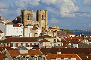Images Dated 6th April 2012: Europe, Portugal, Lisbon. Lisbon Cathedral in daytime