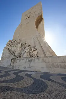 Europe, Portugal, Lisbon. Overview of Discoveries Monument