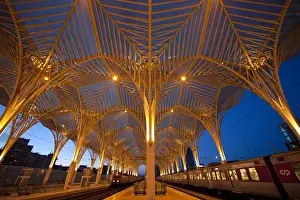 Images Dated 29th April 2012: Europe, Portugal, Lisbon. View of modern architecture at Oriente Station. Credit as