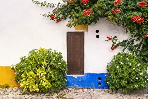 Jim Nilsen Prints: Europe, Portugal, Obidos. Colorful house