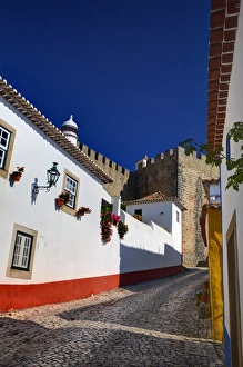 Images Dated 30th June 2011: Europe; Portugal; Obidos; Street of the Old Walls of Town