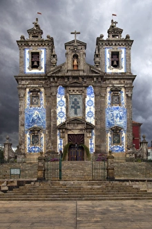Jim Zuckerman Prints: Europe, Portugal, Porto. Front of Santo Ildefonso Church