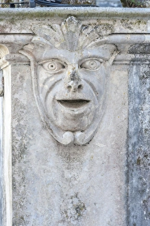 Images Dated 8th July 2013: Europe, Portugal, Sintra, Sintra National Palace, stone face