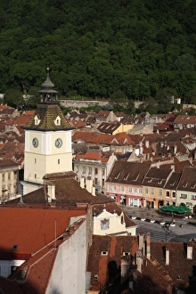 Brasov Prints: Europe, Romania, Brasov, The historical center of Brasov