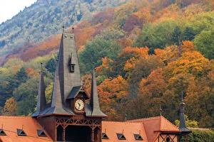 Transylvania Prints: Europe, Romania, Brasov. Poarta Schei district. Olimpia Restaurant near George Street
