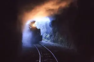 Romania Prints: Europe, Romania, Viseu de Sus. Carpathian Forest Steam train. Vaser Valley Railway