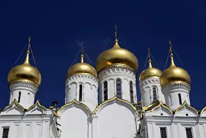Russia Prints: Europe, Russia, Moscow. Annunciation Cathedral of Moscows Kremlin