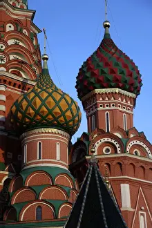 Images Dated 17th May 2012: Europe, Russia, Moscow. St. Basils Cathedral in Red Square, Moscow