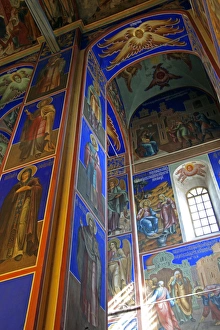 11th Century Prints: Europe, Russia, Suzdal. Interior of the Church of the Nativity, Suzdal, freshly restored