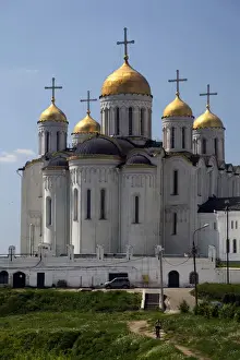 Russian Prints: Europe, Russia. Vladimir. Cathedral of the Dormition of the Theotokos