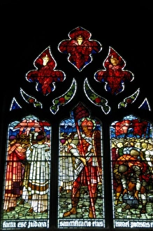 Scot Land Prints: Europe, Scotland, Edinburgh. St. Giles Cathedral, stained glass. THIS IMAGE RESTRICTED