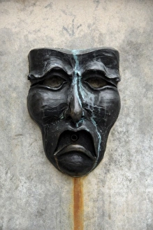 Mask Prints: Europe, Scotland, Edinburgh. Tragedy fountain. THIS IMAGE RESTRICTED - Not available to U