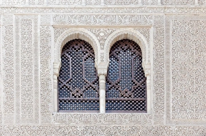 Europe, Spain, Andalusia, Granada, Alhambra, Nasrid Palace Detail