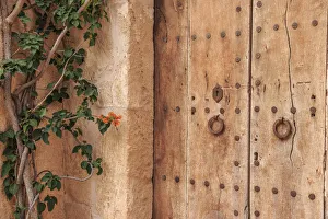Mallorca Prints: Europe, Spain, Balearic Islands, Mallorca, Arta, wooden doors with iron ring door pulls