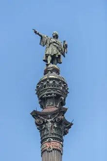 Images Dated 11th July 2013: Europe, Spain, Barcelona, Christopher Columbus monument