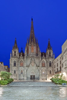 Images Dated 17th May 2012: Europe, Spain, Catalonia, Barcelona, Gothic Quarter, Barcelona Cathedral