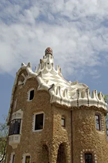 Europe, Spain, Catalunya, Barcelona. Park Guell, architecture by Antoni Gaudi (1852-1926) Europe, Spain, Catalunya, Barcelona. Park Guell, architecture by Antoni Gaudi (1852-1926)