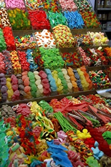 Europe, Spain, Catalunya, Barcelona, La Rambla. Mercat de la Boqueria (aka Mercat