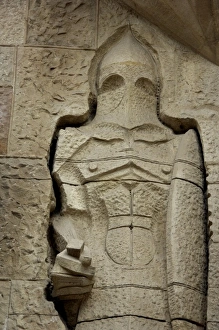 Europe, Spain, Catalunya, Barcelona. Sagrada Familia, architecture by Antoni Gaudi