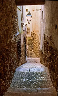Alley Prints: Europe Spain Cuenca Alley