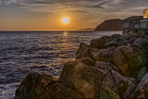 Iberian Prints: Europe Spain La Herradura Sunset