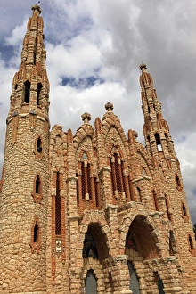 Images Dated 21st March 2011: Europe, Spain, Novelda. Santa Mara Magdalena, built by disciple of Gaudi