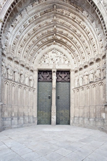 Images Dated 28th May 2012: Europe, Spain, Toledo, Toledo Cathedral Door