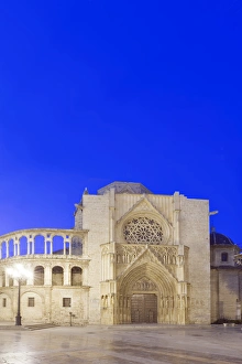 Europe, Spain, Valencia, Valencia Cathedral at Dawn