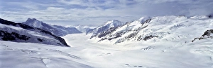 Berner Oberland Prints: Europe, Switzerland, Grossaletschglacier. The Grossaletschglacier, in Switzerland