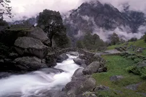 Gavriel Jecan Prints: Europe, Switzerland, Val Verzasca, Rural Landscape