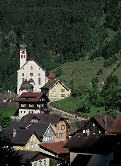 Europe, Switzerland, Wassen, Canton Uri, Alps (Medium Format)