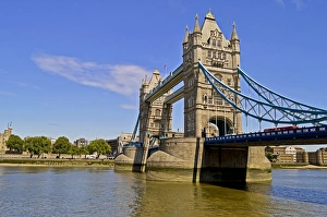 United Kingdom Prints: Europe, United Kingdom, England, London. The Tower Bridge across the River Thames