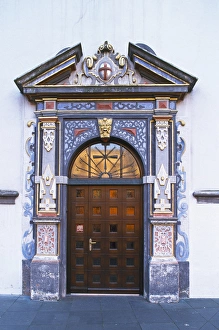 Trier Prints: Europe, Western Germany, Trier, Rhineland-Palatinate, door into Kurfurstliches Palais