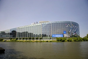 Nation Prints: European Union Parliament in Strasbourg, France. european union parliament