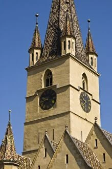 Images Dated 13th July 2007: The Evangelical Church, or Evangelische Stadtpfarrkirche, was built in 1520, Sibiu