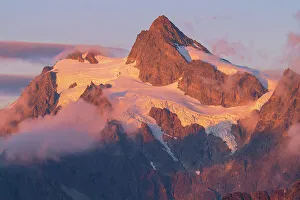 Subalpine Prints: Evening clouds swirling around Mount Shuksan North Cascades, Washington State