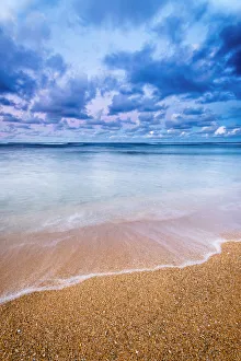 Evening light over the Pacific from Tunnels Beach, Kauai, Hawaii, USA
