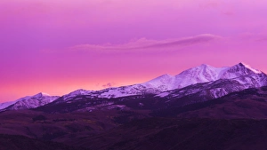 God Beam Prints: Evening light over the Sierra crest above Bridgeport, California USA