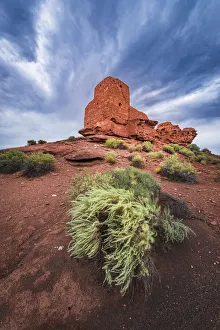 Navajo Prints: Evening light on Wukoki Ruin, Wupatki National Monument, Arizona