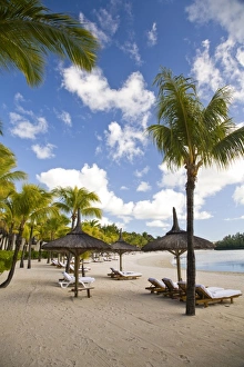 Palapa Prints: Exclusive Luxury resort Le Touessrok Resort, East end of Mauritius, Africa