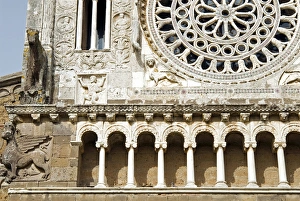 Images Dated 17th August 2012: Facade of Santa Maria Maggiore Church, Tuscania, Viterbo province, Latium, Italy
