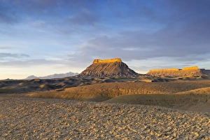Hanksville Prints: Factory Butte and North Caineville Mesa in the Upper Blue Hills near Hanksville, Utah