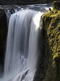 Images Dated 22nd September 2011: Fagrifoss waterfall on the road to Laki, Iceland