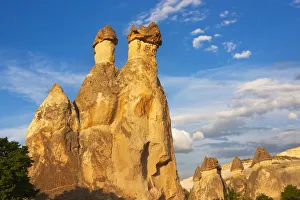 Pillar Prints: Fairy chimney rock formation in Goreme at sunset, Cappadocia (UNESCO World Heritage Site)