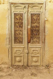 Faiyum Prints: Faiyum, Egypt. Wooden door on a building