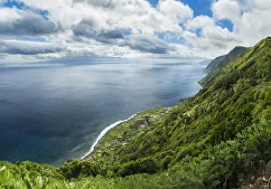 Faja de Sao Joao, Sao Jorge Island in the Azores. The Azores are an autonomous region of Portugal