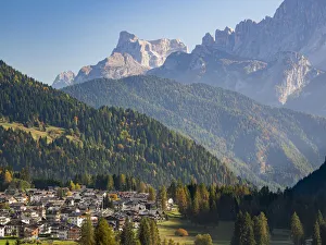 Dolomite Prints: Falcade in Val Biois, Monte Pelmo in the background. Italy
