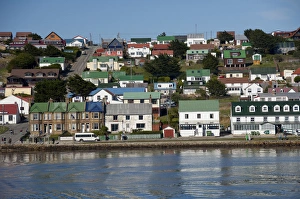 Falkland Island, Stanley (aka Port Stanley). Port area of Stanley