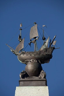 Images Dated 23rd March 2010: Falkland Island, Stanley (aka Port Stanley). Battle Memorial commemorates Navel action